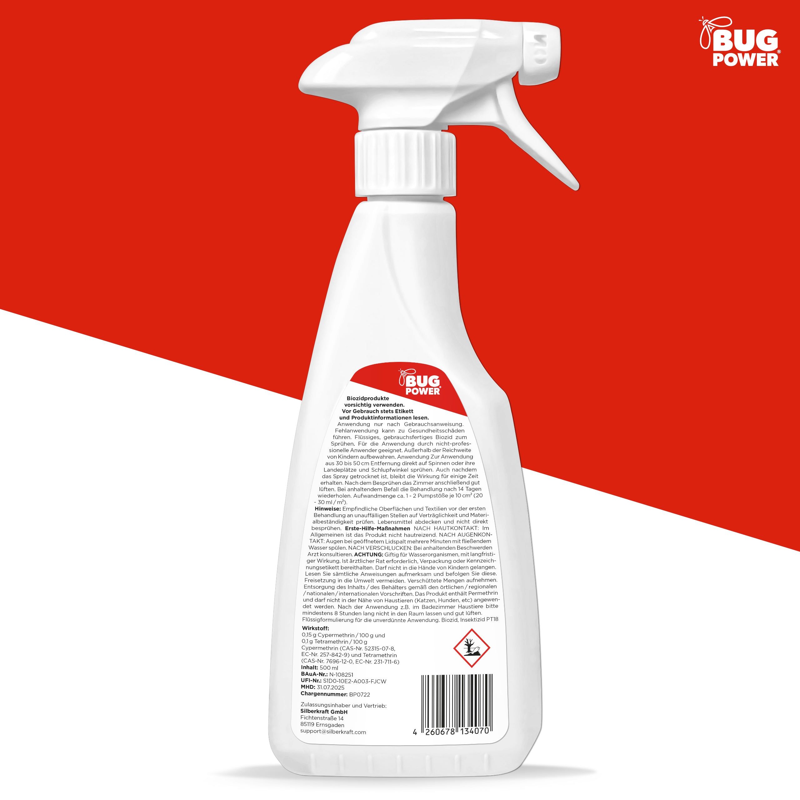 BugPower Spinnen Spray