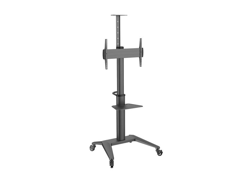 PureMounts TV-Trolley PDS-0002C PureMounts DS, Schwarz TV Rollwagen – Full Motion – VESA 200-600, matt-Schwarz