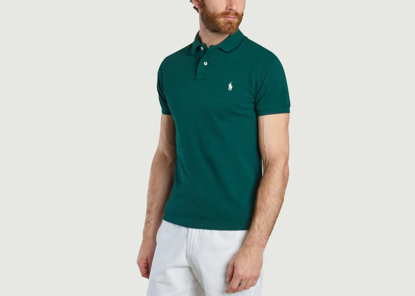 Polo en coton piqué coupe cintrée Polo Ralph Lauren