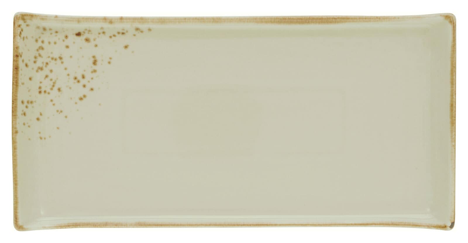 CreaTable Servierplatte NATURE COLLECTION 33 x 16,5 cm creme