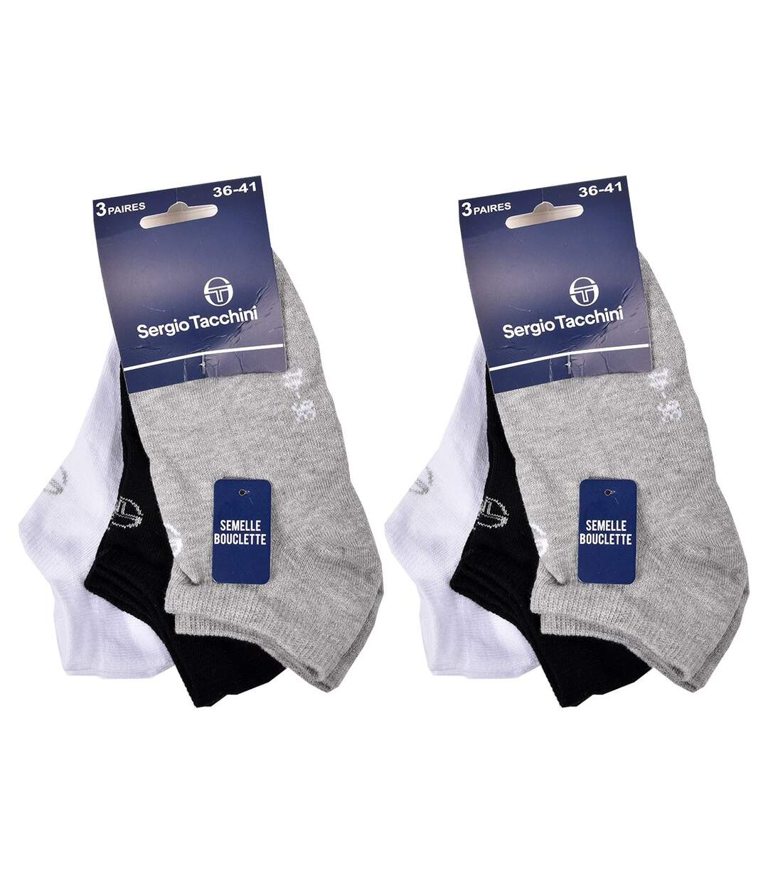Chaussettes Femme SERGIO TACCHINI Socquettes Tiges courtes Sport Pack de 6 Paires WOMEN SNEAKER BOUCLETTE 2862