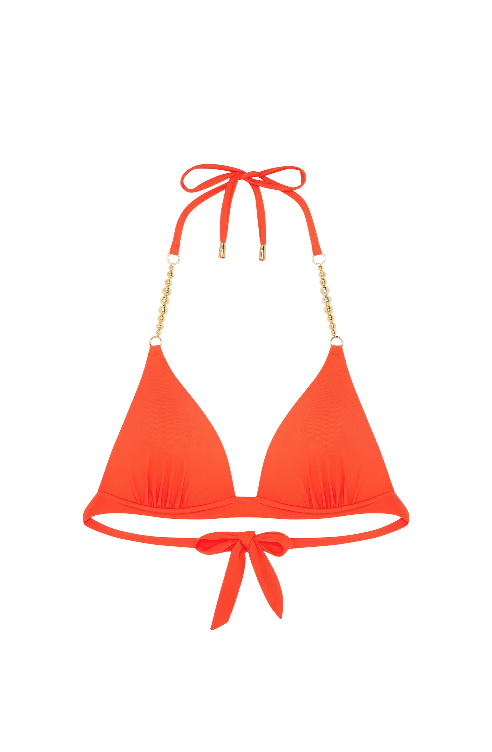 lilien Haut de maillot triangle à bijoux orange Orange