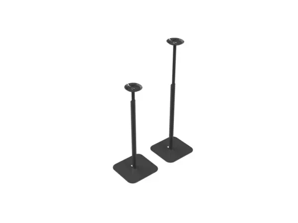 Flexson 10391486, Gulv, Acrylonitrilbutadienstyren, Stål, Sort, Fritstående, 1 ben, Sonos Era 100, Arc, Beam, Ray, Sub, Sub-Mini?