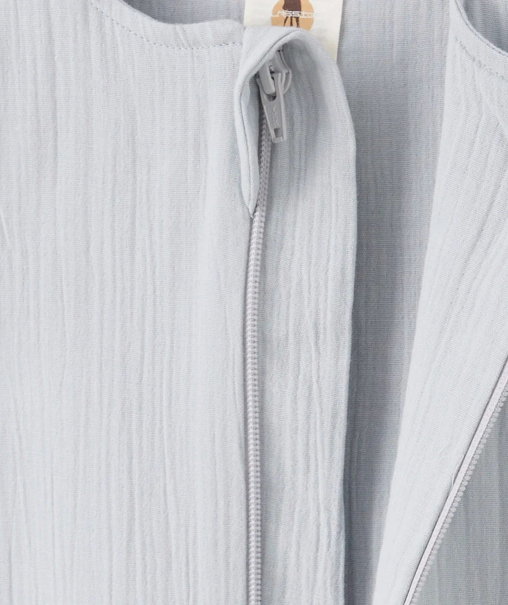 LASSIGGIGOTEUSE EN MOUSSELINE DE COTON BIO GRISE
