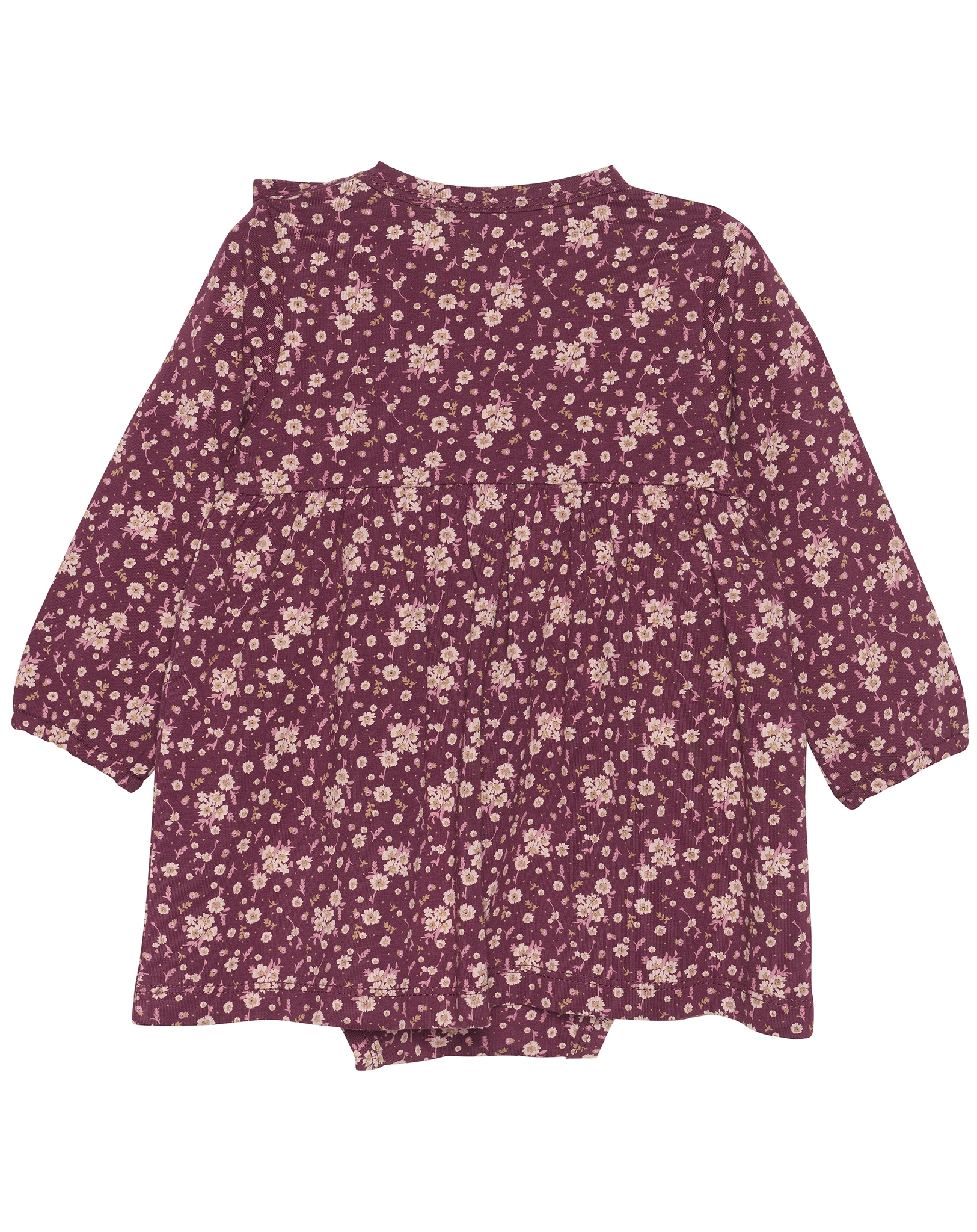 Langarm-Bodykleid FLOWERS in fig