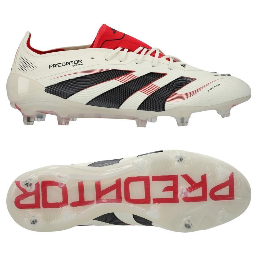 adidas Predator Elite FG Champagne - Blanc/Noir/Pure Ruby