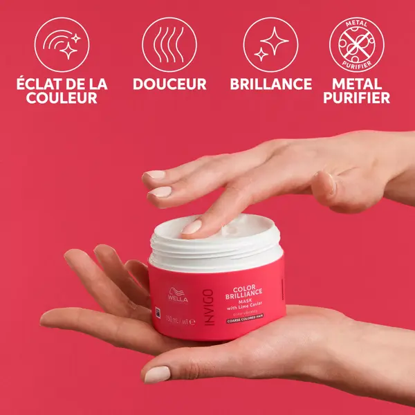 Máscara Capilar Wella Professionals Invigo Color Brilliance para Cabelos Grossos e Coloridos 500ml