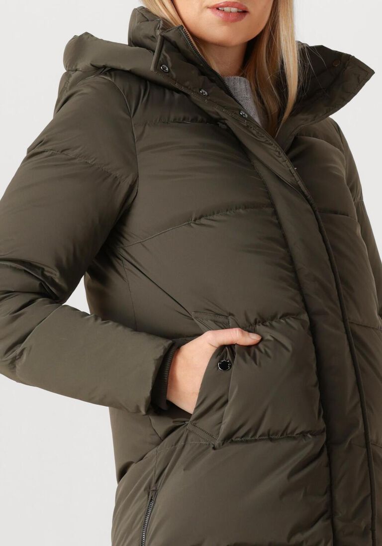 olijf woolrich gewatteerde jas kelly jacket