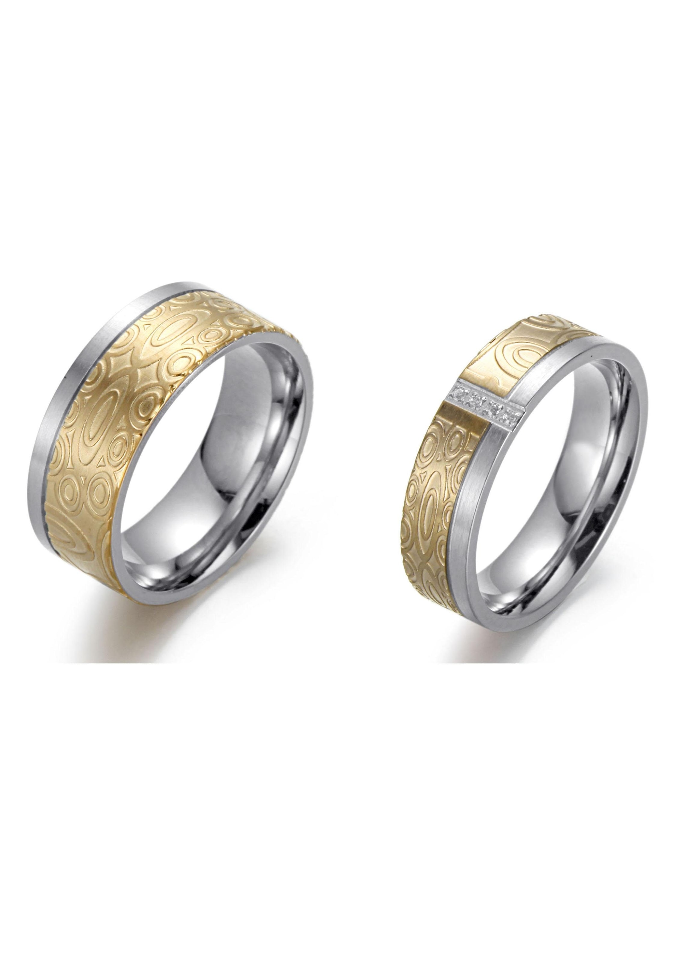 Firetti Fingerring »Schmuck Geschenk bicolor, ca. 6,0 mm« mit Zirkonia (synth.)