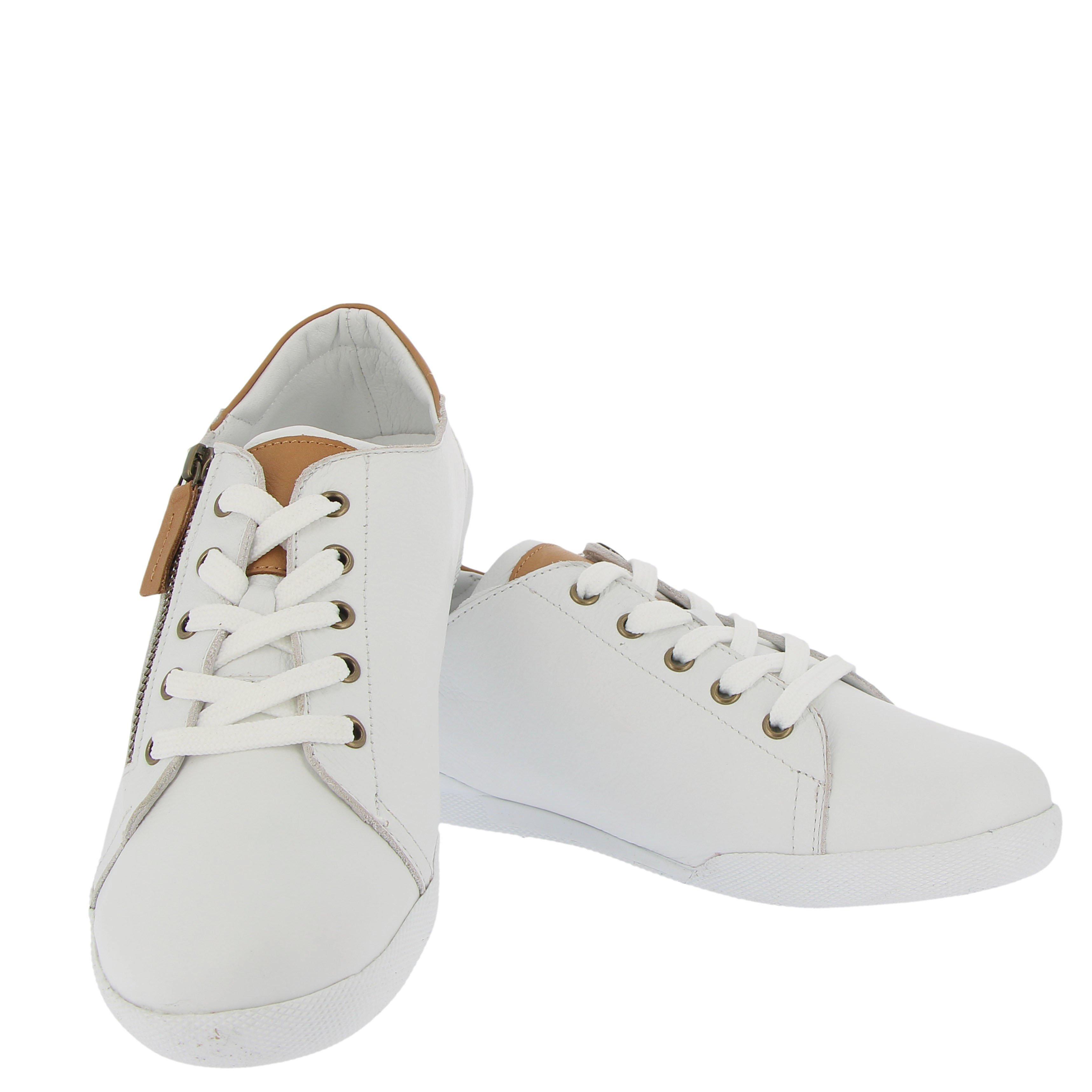 Schnürschuhe mit dekorativem Reißverschluss