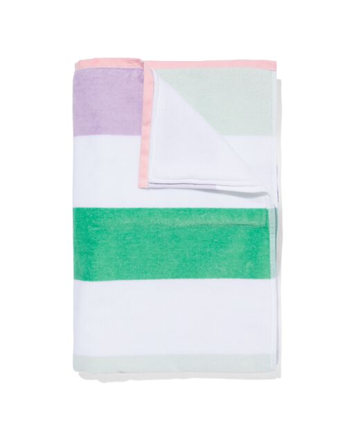 serviette de plage velours 90x180 rayures
