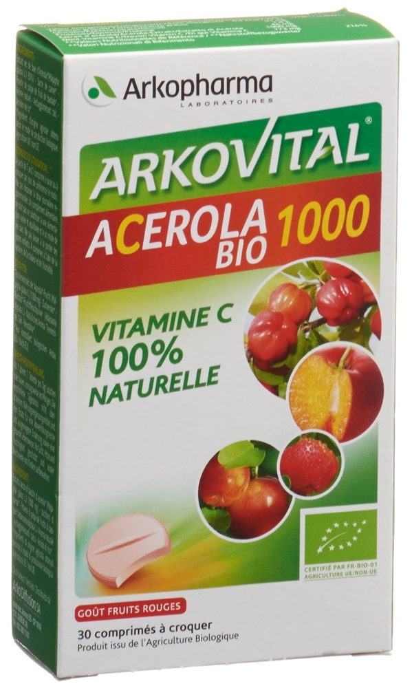 ARKOVITAL Acerola Arkopharma Tabl 1000 mg Bio 30 Stk