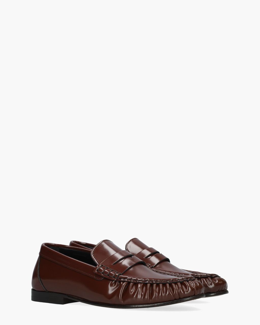 Posa Penny Loafer Wrinkle Bordeauxrood Damesloafers