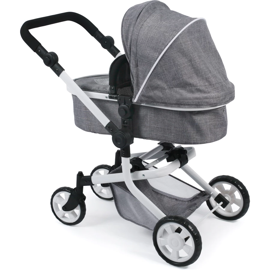 BAYER CHIC 2000 Kombi-Puppenwagen MIKA Jeans grey