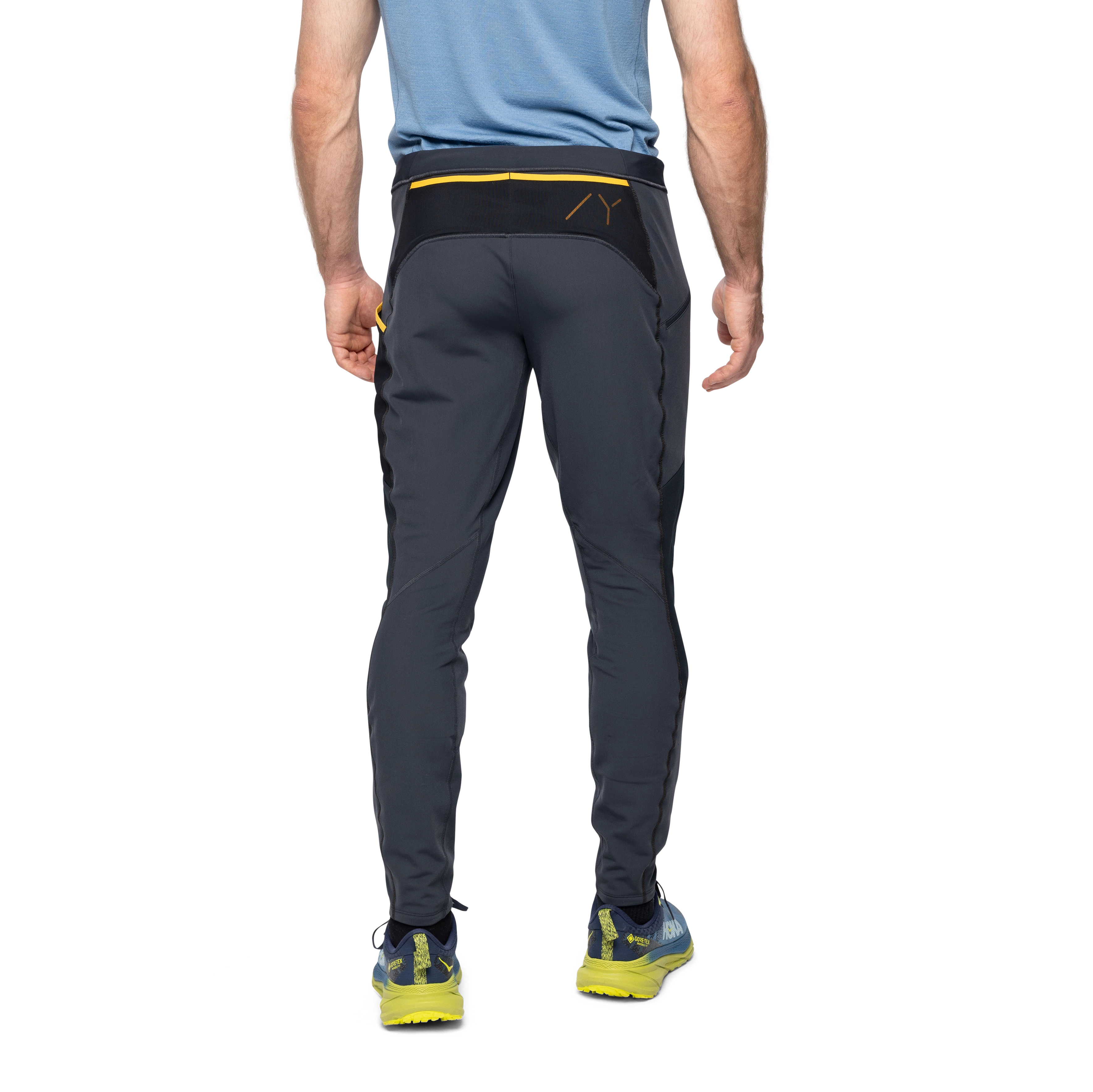 Y LightLine Fast Winter Tights Men Dark Shadow Grey / Black