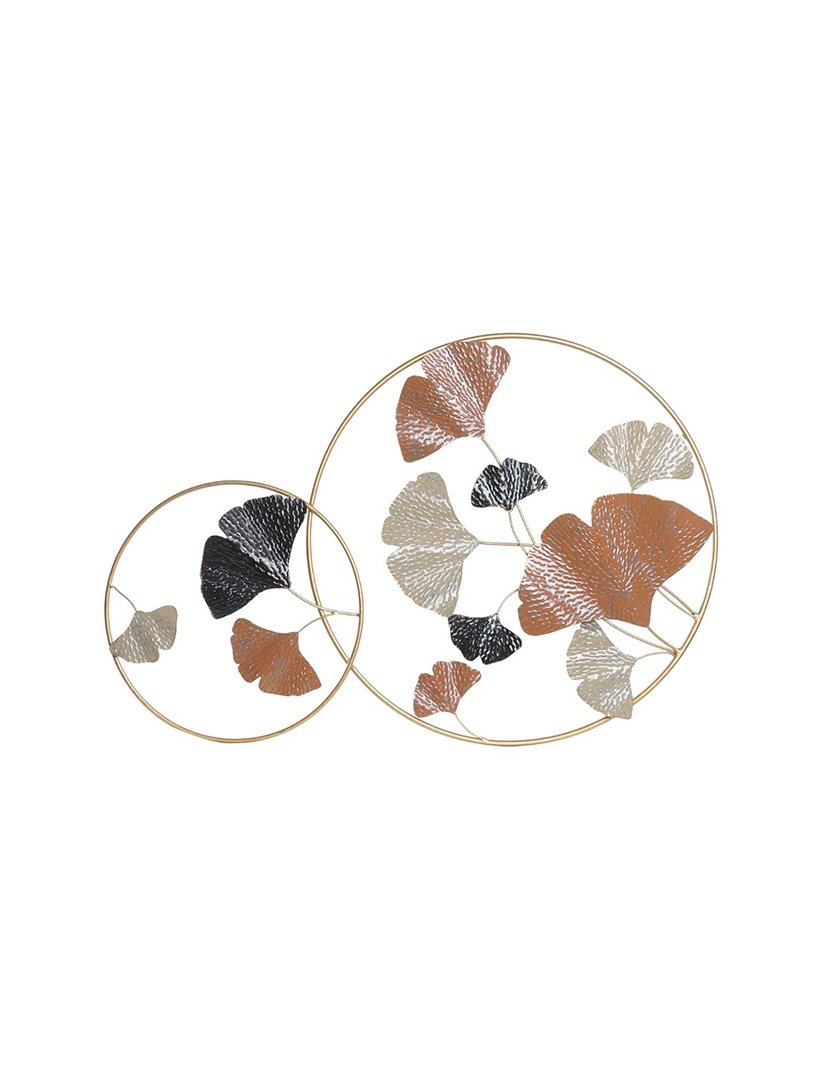 Golden Leaves Wall Decor in Terracotta