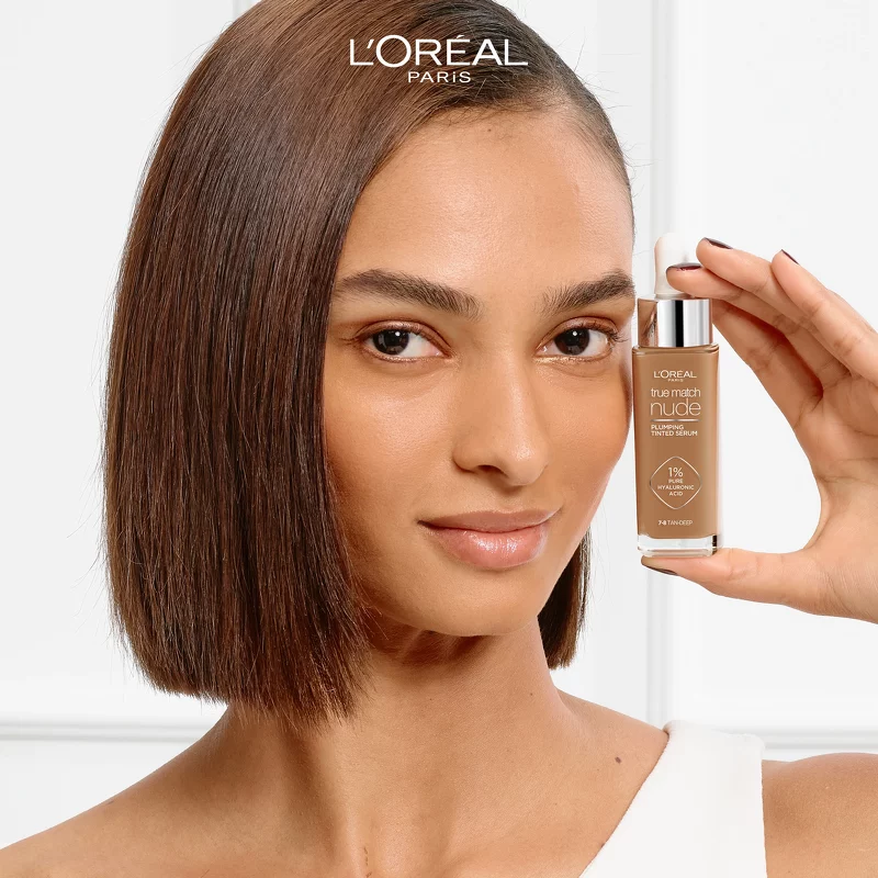 L'Oréal Paris Cosmetics True Match Nude Plumping Tinted Serum 30 ml - No. 7-8 Tan-Deep