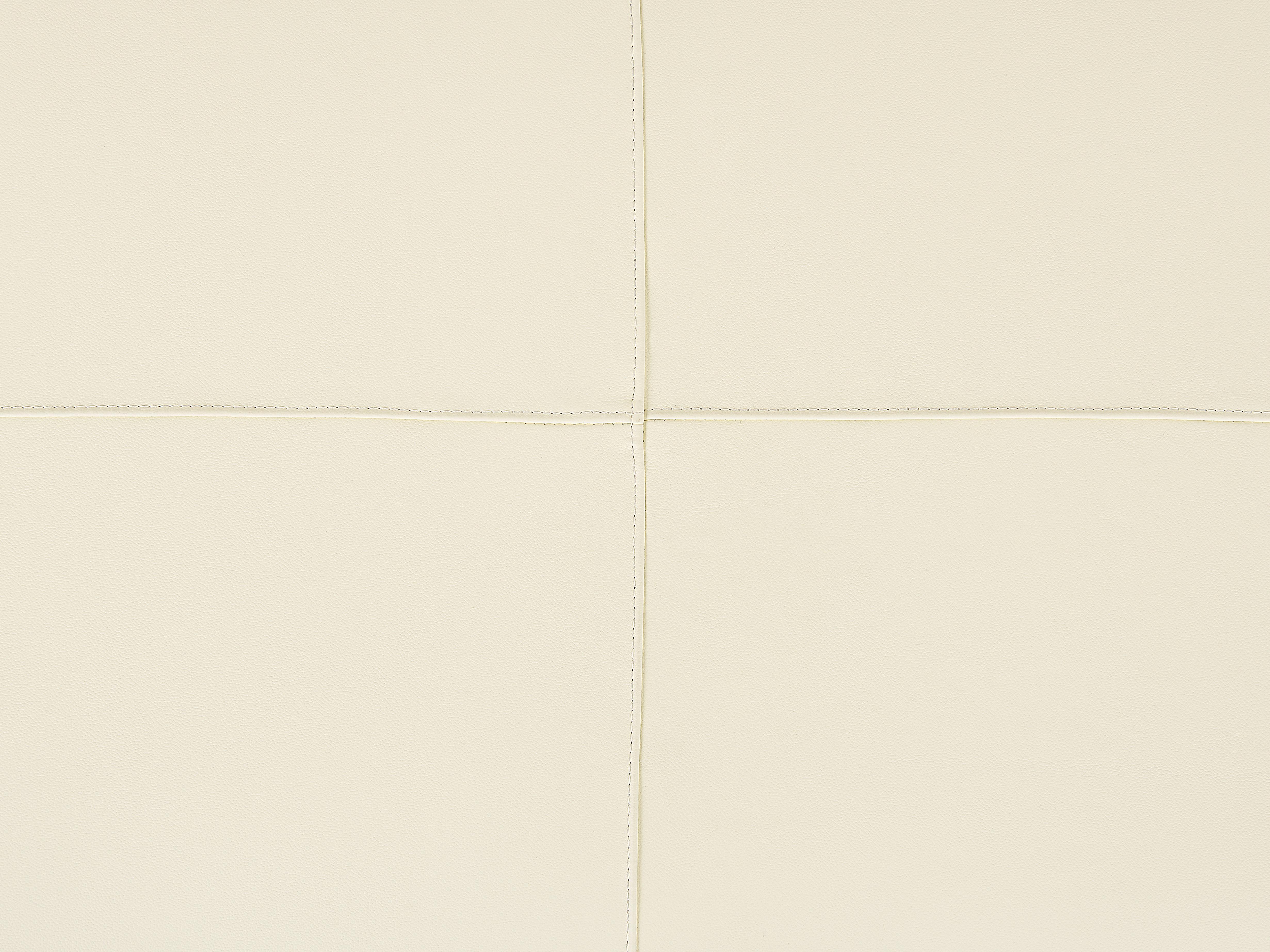 Ottomaan OSLO Leer Lichtbeige