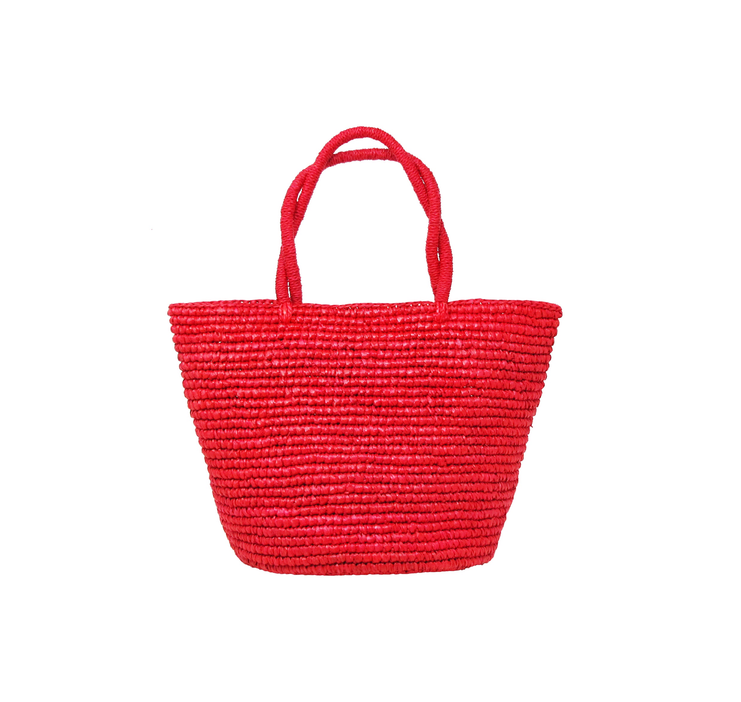 Sac à langer en paille tressée unie