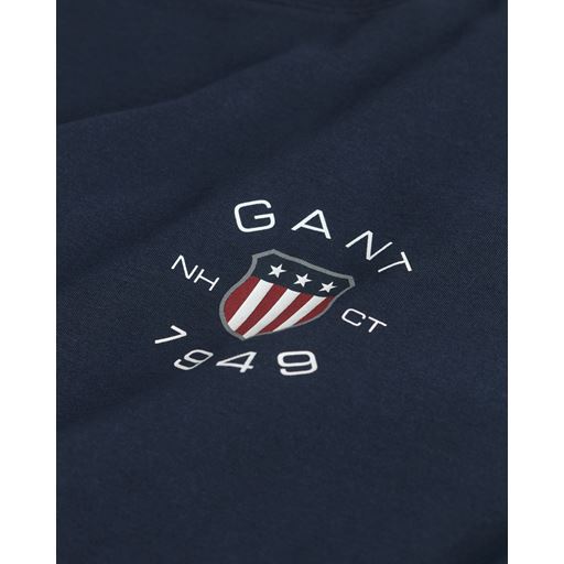 GANT Print T-shirt, Evening Blue, XL