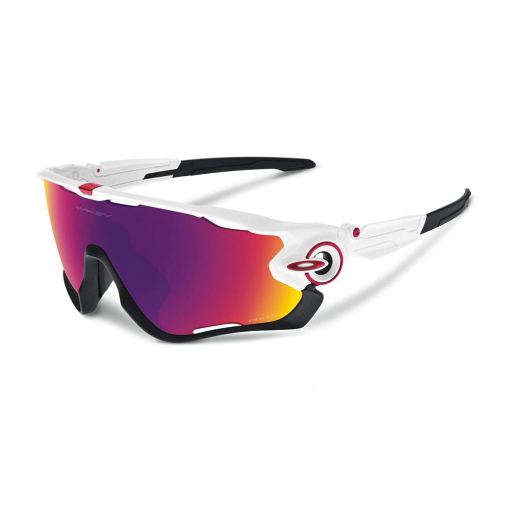 Oakley JAWBREAKER - Lunettes de soleil polished white/prizm road