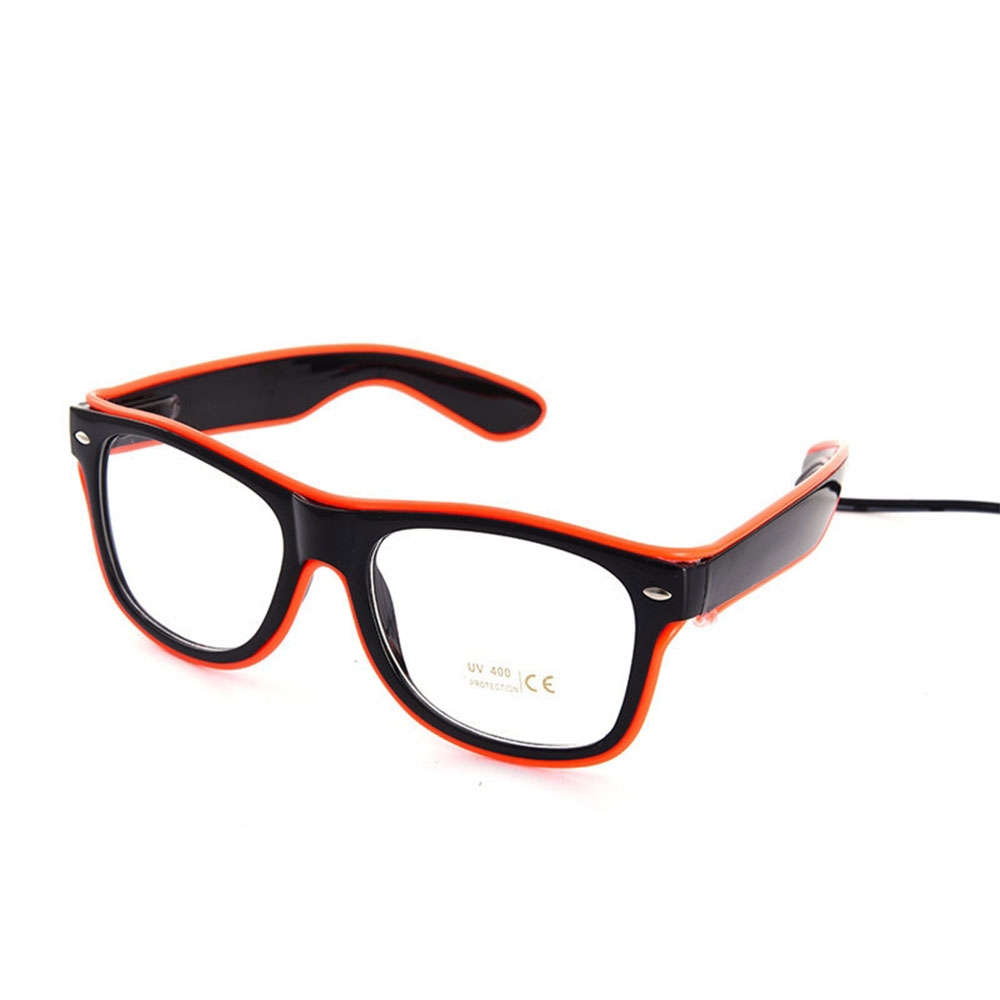 LED Party Brille Festival Leuchtbrille Verkleidungs Accessoire - Rot