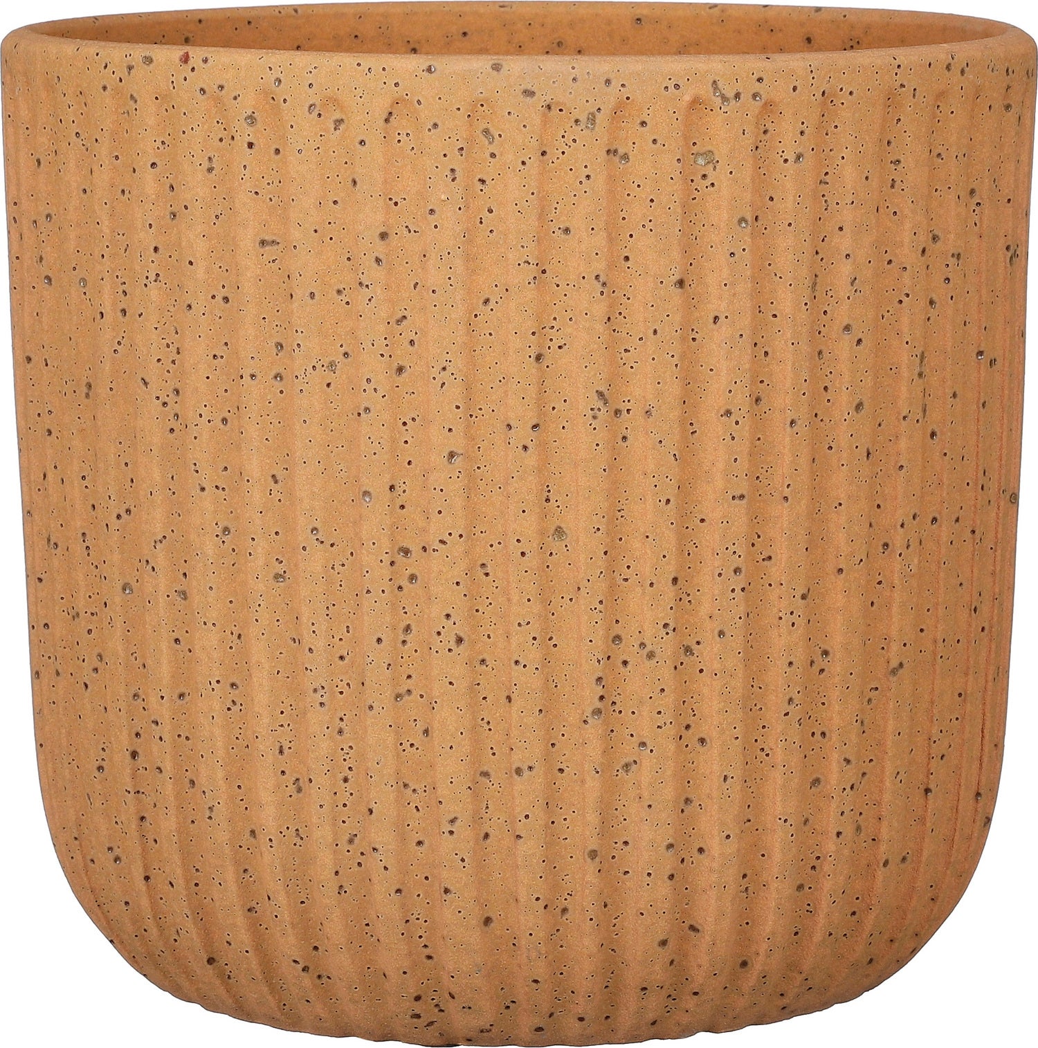 Mica Decorations bloempot Dante bruin D 15 H 14 cm