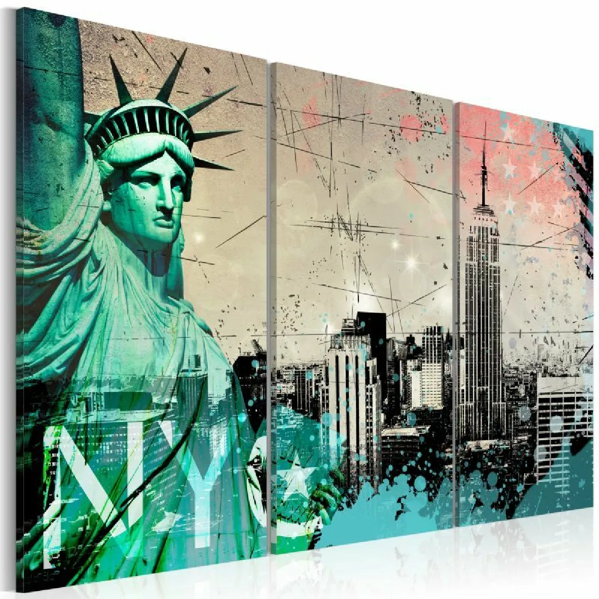 Paris Prix NYC Collage - 40x60