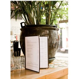 Porte-menu CRYSTAL, A4, pour 6 feuilles