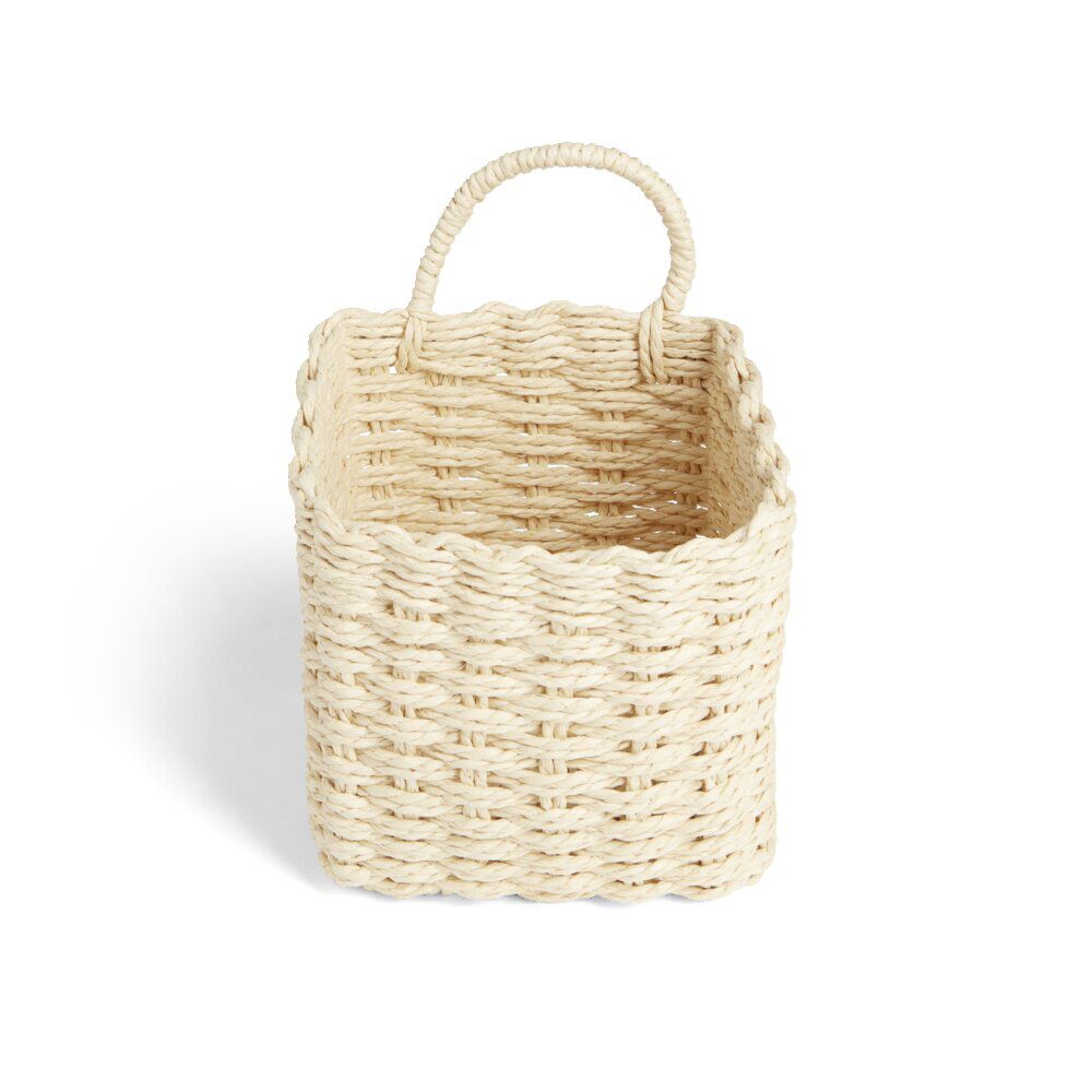 Lot de 3 panières tressées rangement salle de bain