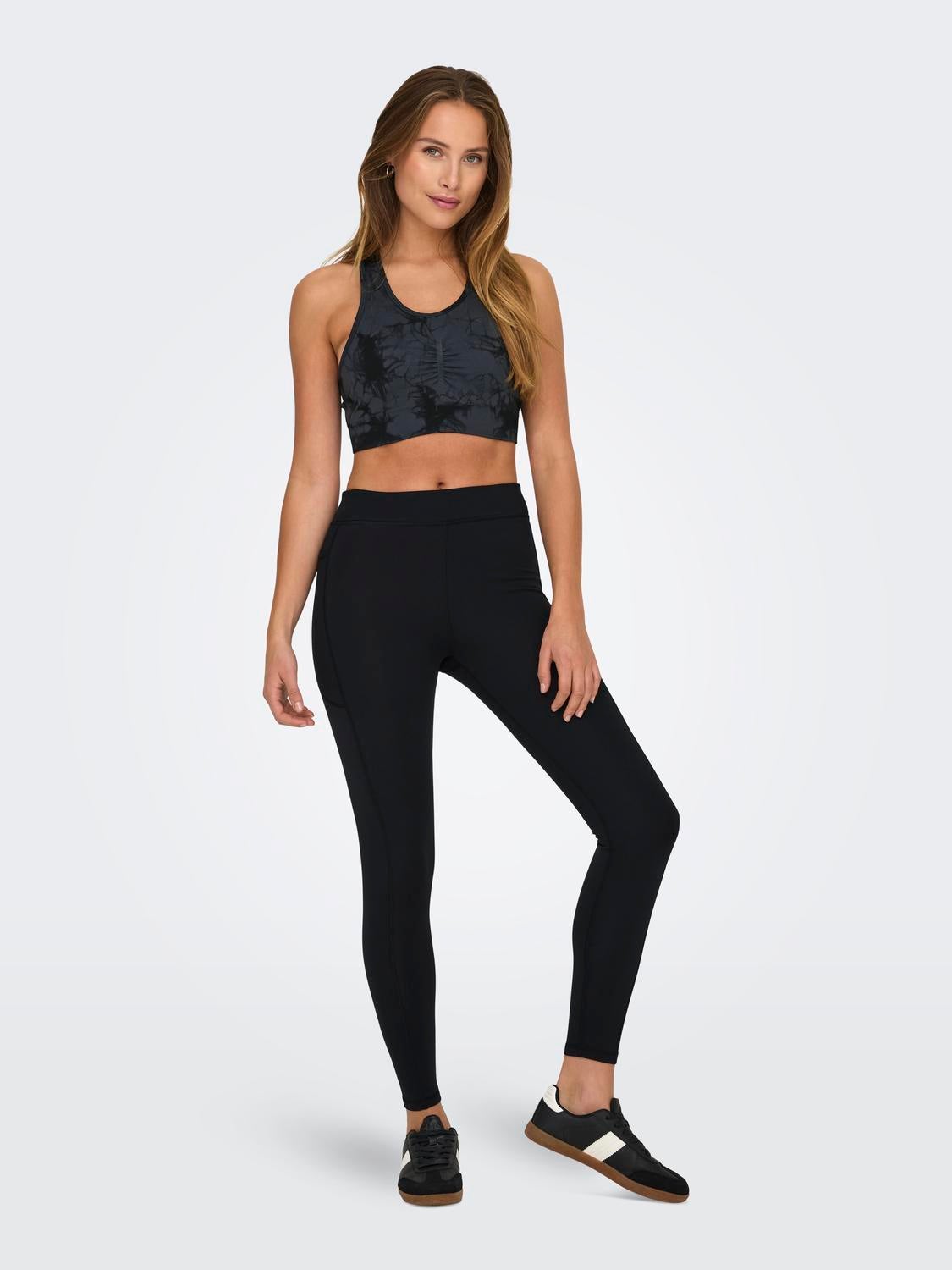ONPRYA-2-STEN Hohe Taille Enger Schnitt Sportleggings Black