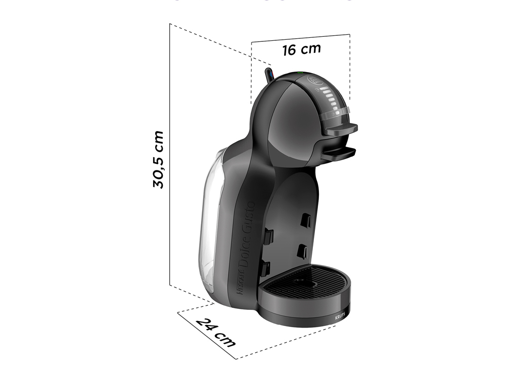 MÁQUINA DE CAFÉ DOLCE GUSTO KRUPS KP1238P16 MINI ME PRETO