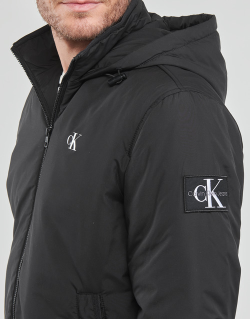 Calvin Klein Jeans - HOODED HARRINGTON JACKET Negro