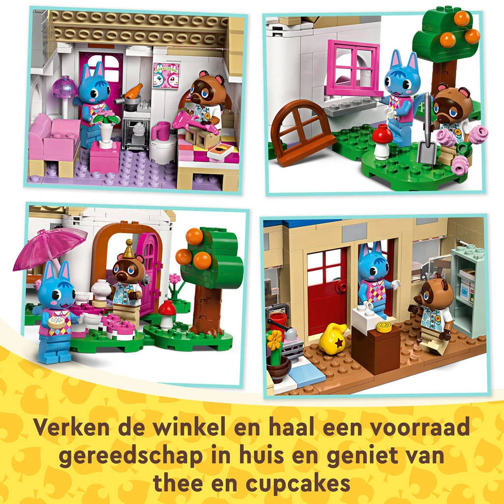 Kleurrijke set met veel accessoiresNooks hoek en Rosies huis Speelgoed voor Kinderen 77050