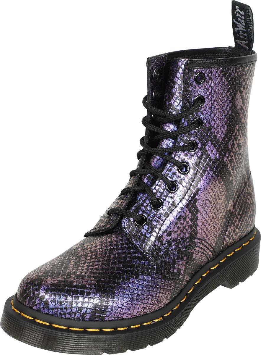 1460 - Black Blue Viper Croc Emboss | Dr. Martens Bottes