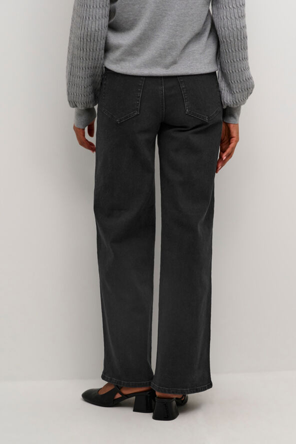 Kaffe KAkarla HW Wide Jeans Black deep