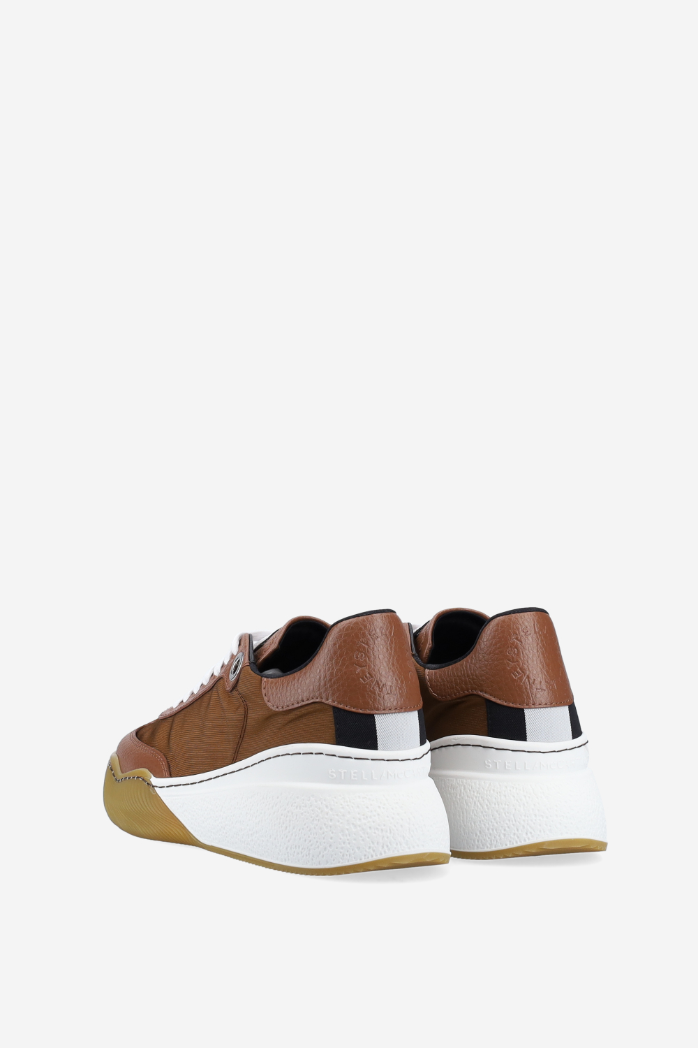 Loop lace-up vegan leather sneakers