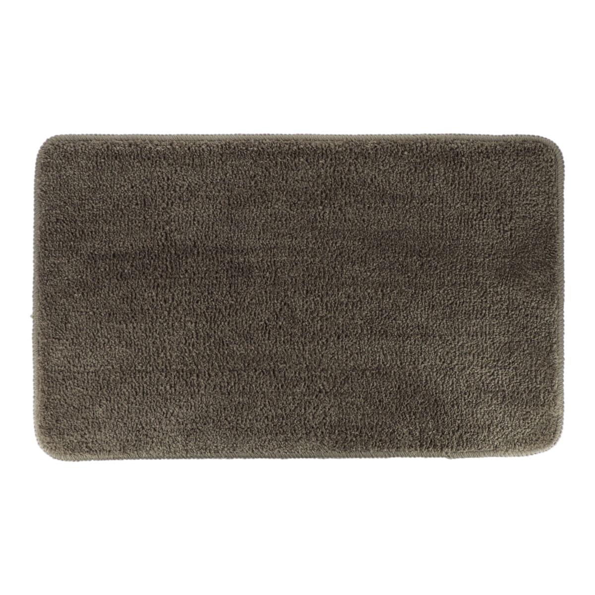 TAPIS MICROFIBRE DOUX DESSOUS LATEX 45X75CM TAUPE