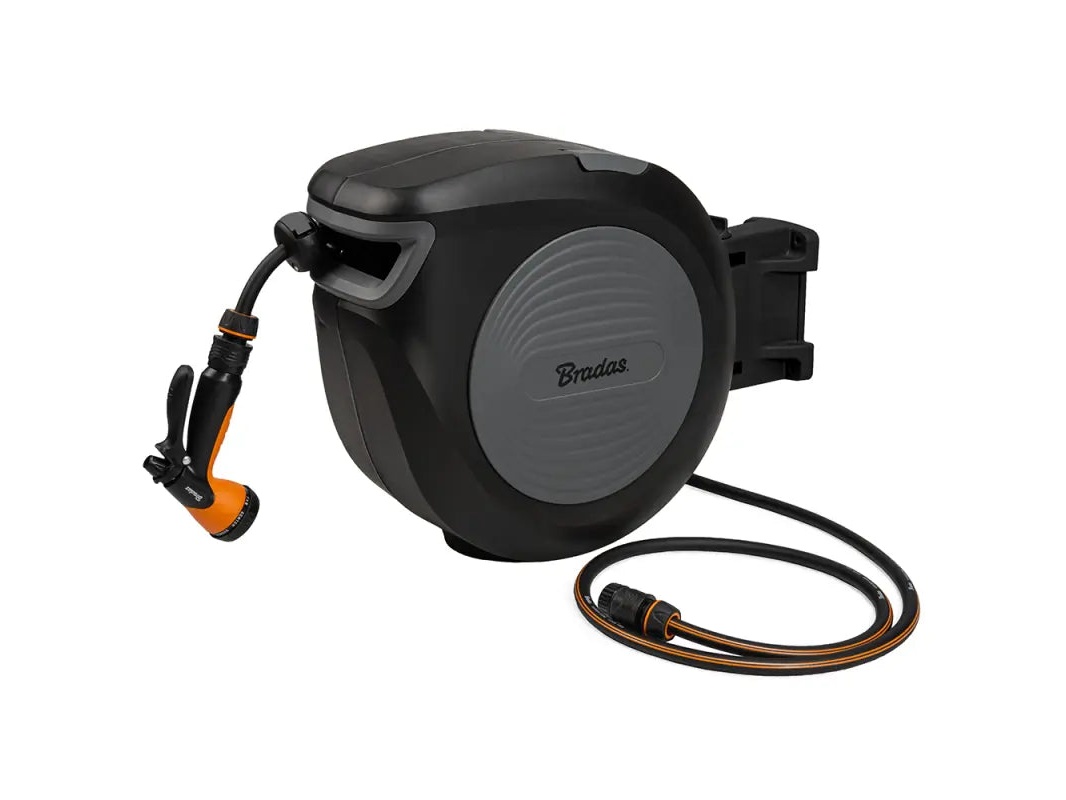 Bradas Black line zwarte wandslangbox - 20 meter