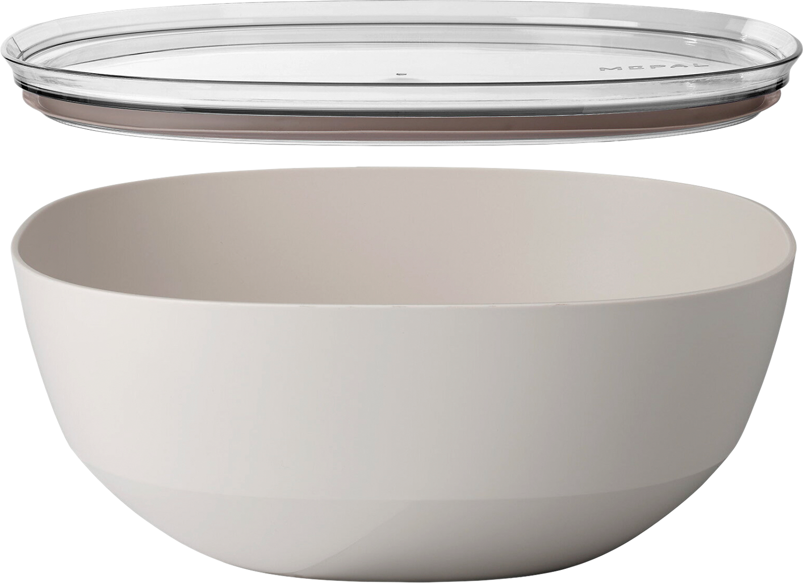 Mepal Silueta Servierschale mit Deckel 5000 ml Nordic white