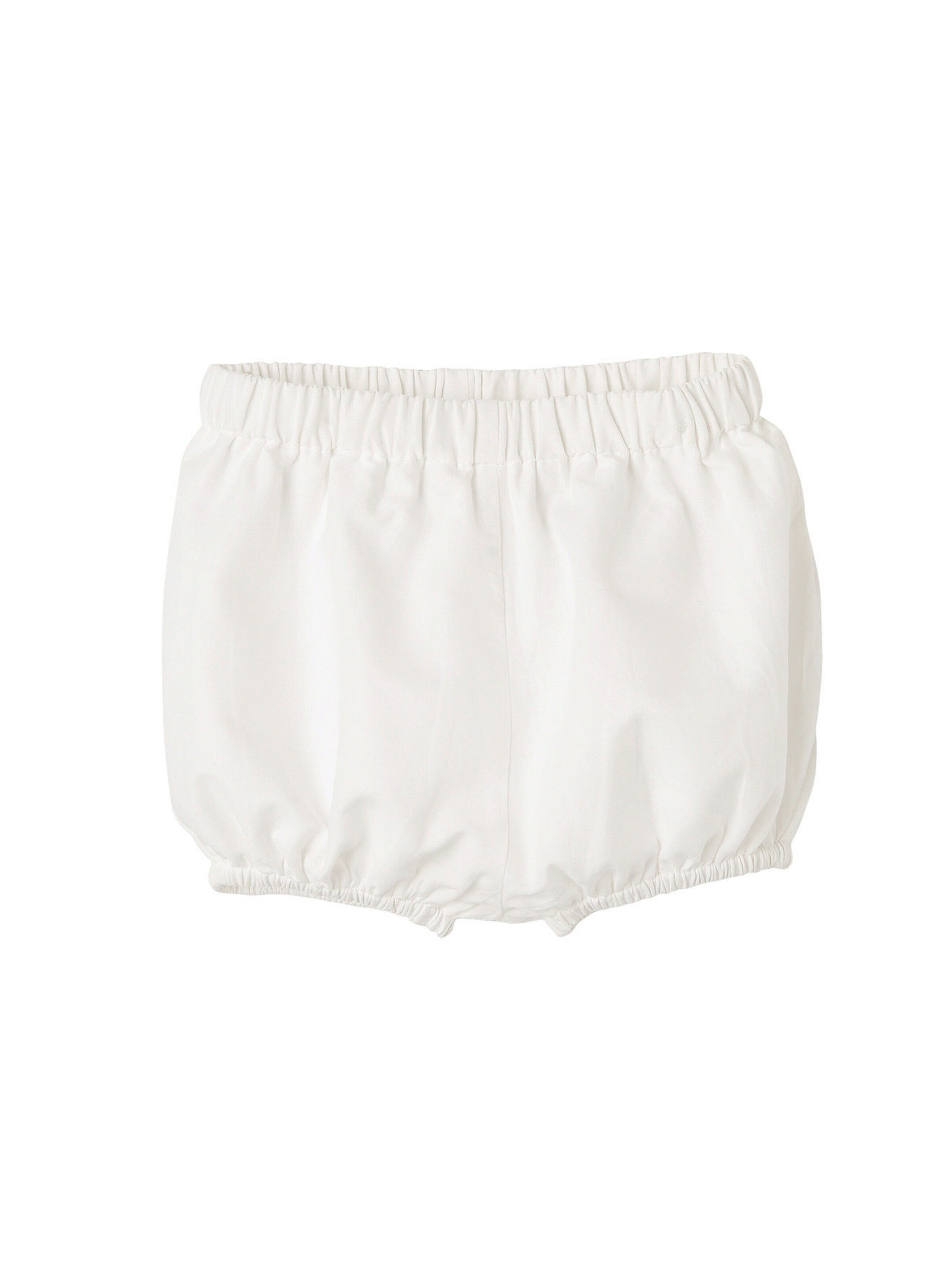 Vertbaudet Festliches Mädchen Baby-Set: Kleid, Spielhose & Haarband wollweiß