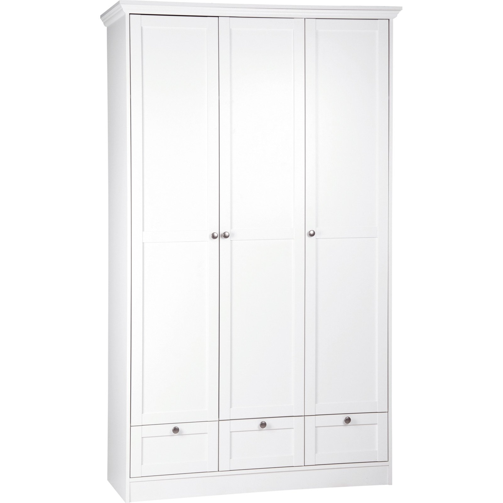Kleiderschrank Landwood Dekor weiss 120 x 200 x 51 cm