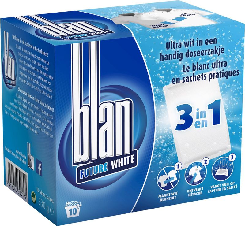 Blan - Future White - Wasmiddel - Voor Witte Was - 3-in-1 Doseerzakjes