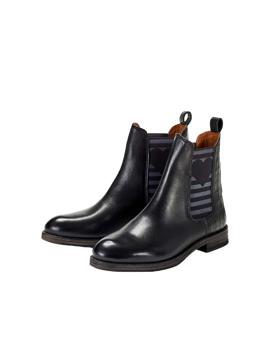 CHELSEA BOOT AMY MIT STREIFEN UND HERZ