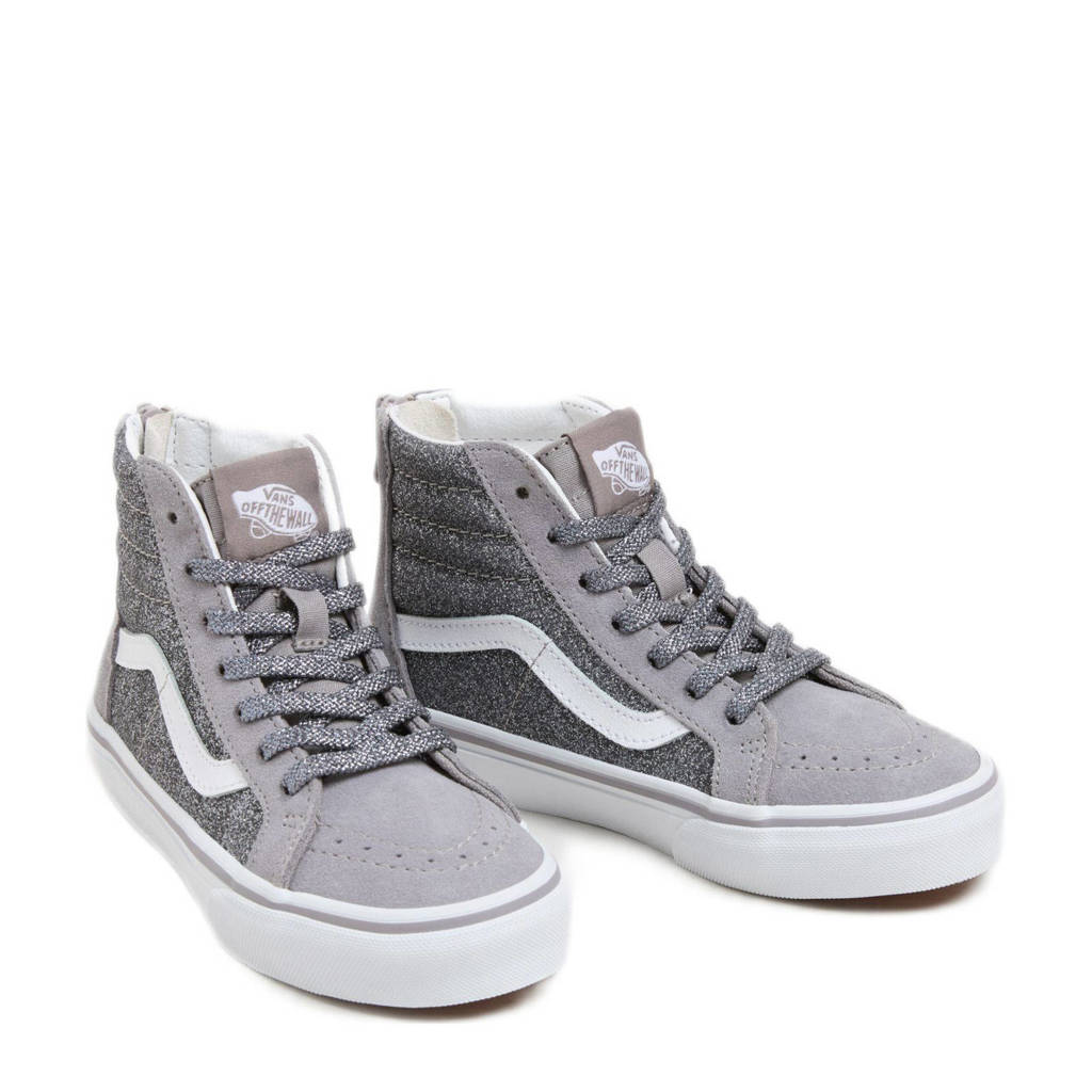 VANS SK8-Hi Zipsneakers grijs/wit