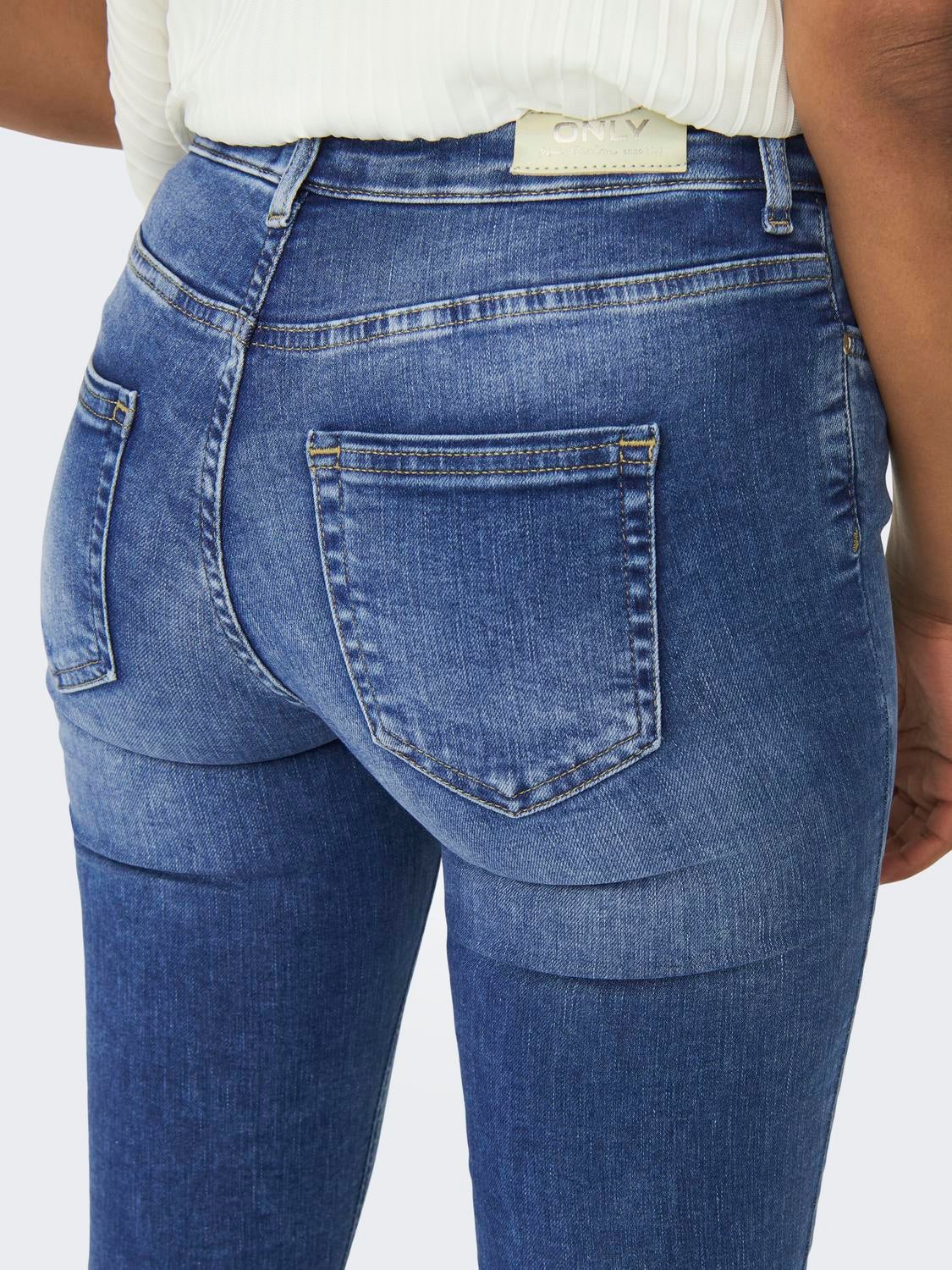 ONLBLUSH Mittlere Taille Skinny Fit Jeans Medium Blue Denim