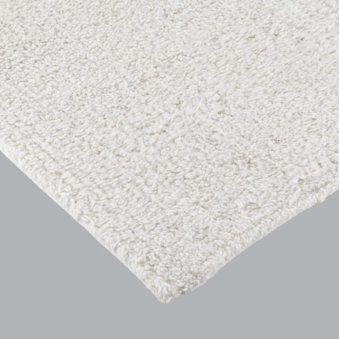 Tapis salon coton (45 x 90 cm) Leo Blanc