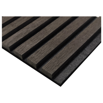 Lattenwand gerookt eiken 260x52,6 cm, dikte 22 mm