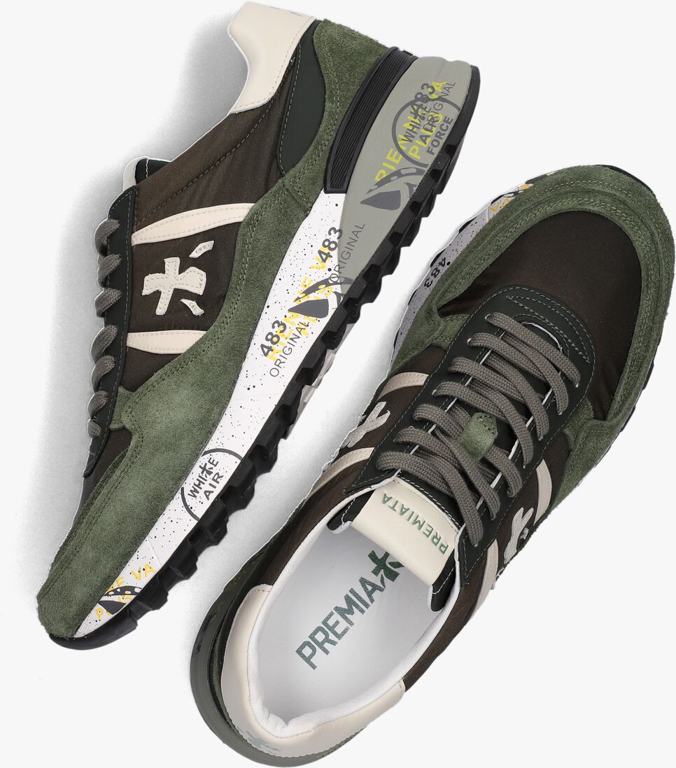 PREMIATA groene premiata lage sneakers landeck