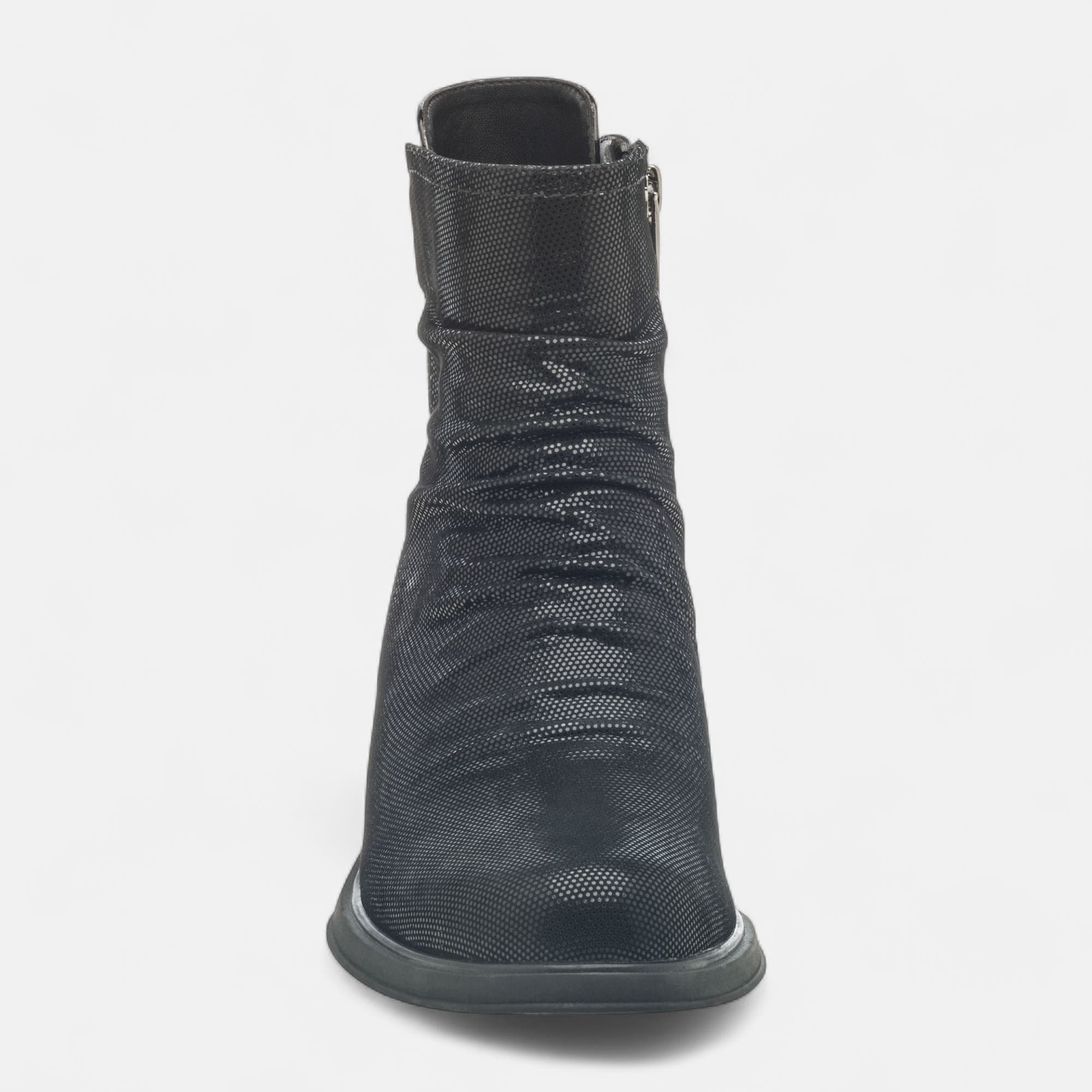 Bottines à talon Femme en cuir noir